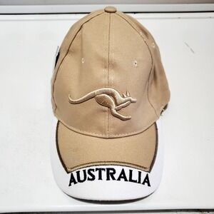 Boom Up Souvenirs‎ ● Baseball Cap ● Australia Kangaroo ● Adjustable ● Tan ● NWT